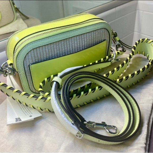 SOLD NWT Tory Burch Mini Miller Raffia Crossbody Bag - Picture 14 of 15